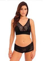Wacoal Lingerie Net Effects black non-padded bra