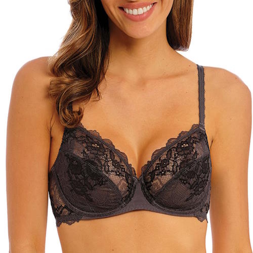 Wacoal Lingerie Lace Perfection grey non-padded bra