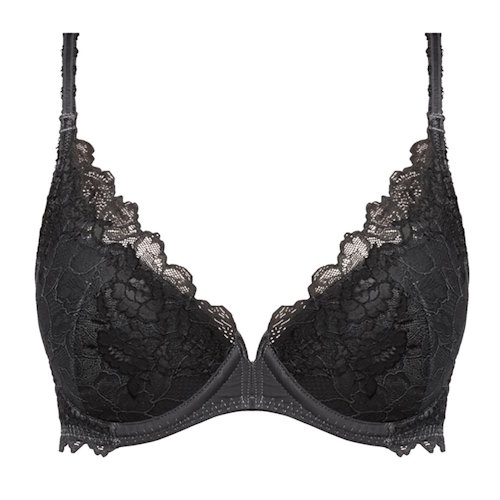 Wacoal Lingerie Lace Perfection grey push up bra