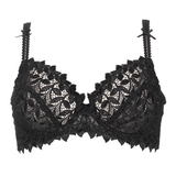 Guy de France Embroidery black non-padded bra