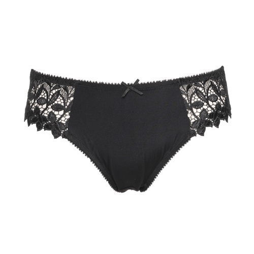 Guy de France Embroidery black brief