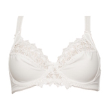 Guy de France Embroidery ivory non-padded bra