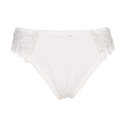 Guy de France Embroidery white thong