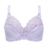 Guy de France Embroidery violet non-padded bra