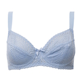 Guy de France Fern blue non-padded bra