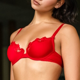 Guy de France Royale red padded bra