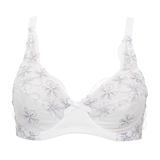 Guy de France Flower ivory non-padded bra