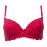 Guy de France Bouquet red padded bra
