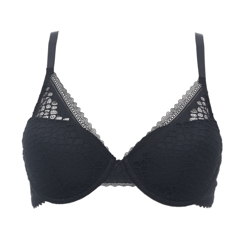 Guy de France Mille Fils black padded bra