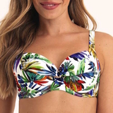 Anita Swimwear Elna white/print soft-cup bikini bra