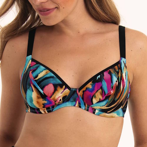 Anita Swimwear Gianna black/print padded bikini bra