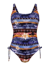 Rosa Faia Swimwear Jessy purple/print bathingsuit