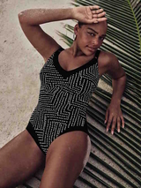 Rosa Faia Swimwear Mabela black bathingsuit