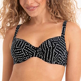 Rosa Faia Swimwear Luna black soft-cup bikini bra