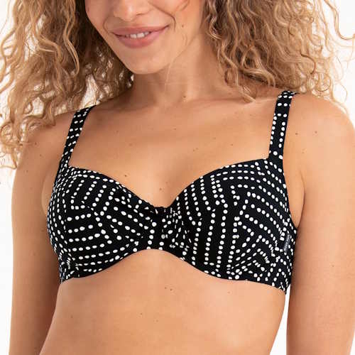 Rosa Faia Swimwear Luna black soft-cup bikini bra