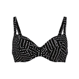 Rosa Faia Swimwear Luna black soft-cup bikini bra