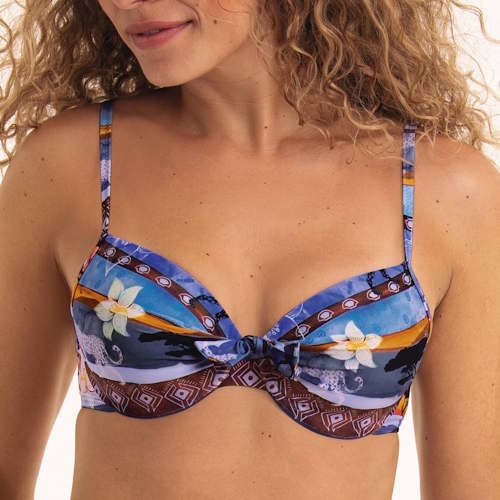 Rosa Faia Swimwear Eleonore blue padded bikini bra