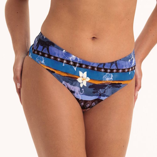 Rosa Faia Swimwear Bruna blue bikini brief