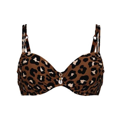 Rosa Faia Swimwear Lucia brown padded bikini bra