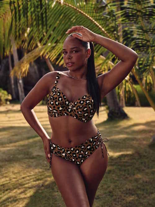 Rosa Faia Swimwear Lucia brown padded bikini bra