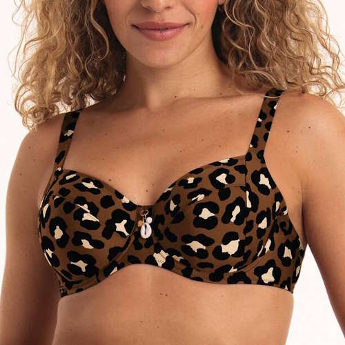 Rosa Faia Swimwear Leandra brown padded bikini bra