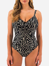 Fantasy Swim Silhouette Island black/print bathingsuit