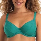 Rosa Faia Swimwear Celine aqua soft-cup bikini bra
