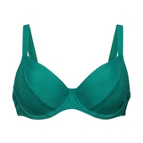 Rosa Faia Swimwear Celine aqua soft-cup bikini bra