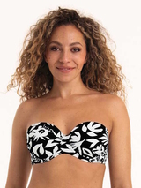 Rosa Faia Swimwear Catalina black/white padded bikini bra