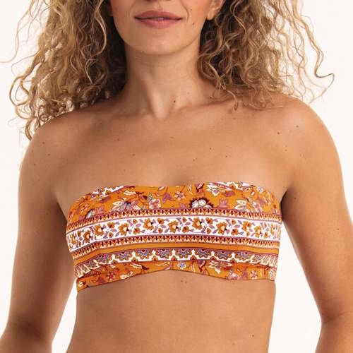 Rosa Faia Swimwear Bella orange soft-cup bikini bra
