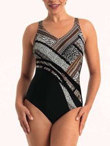 Anita Care Dirban black/print prosthetic swimsuit