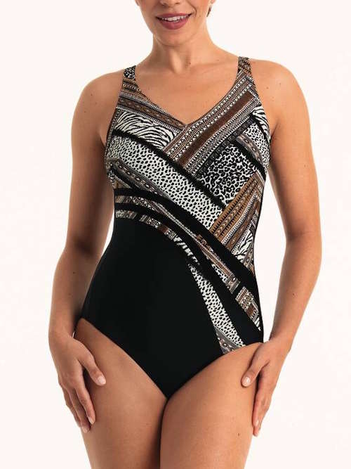 Anita Care Dirban black/print prosthetic swimsuit