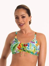 Anita Care Santa Rosa white/print prosthetic bikini top