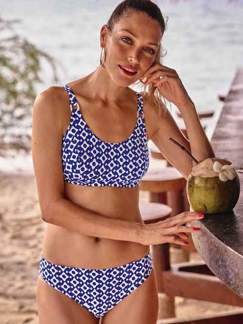 Anita Care Nola blue prosthetic bikini top