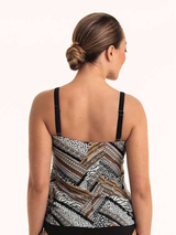 Anita Care Latina black/print prosthetic tankini