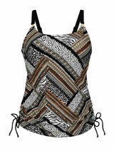 Anita Care Latina black/print prosthetic tankini