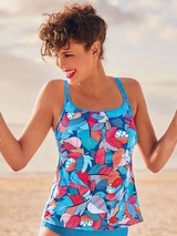 Anita Care Rimini blue/print prosthetic tankini