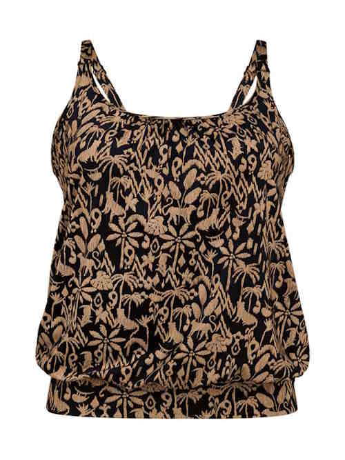 Anita Care Pocatello black/print prosthetic tankini