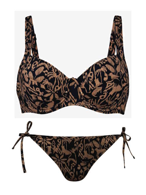 Rosa Faia Swimwear Sibel black/print set