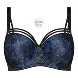 Marlies Dekkers Dame de Paris navy blue padded bra