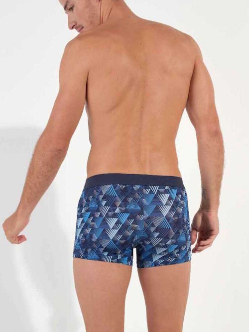 HOM Mekong blue/print boxer short
