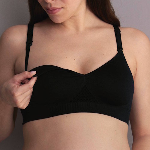 Anita Maternity Seamless black nursing bra