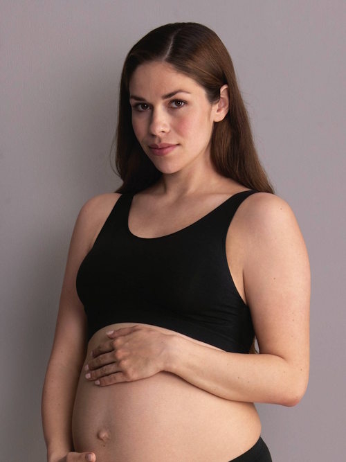 Anita Maternity Seamless black pregnancy bra