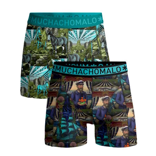 Muchachomalo CaptainDonkey multicolor/print cotton boxer short