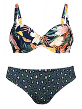 Rosa Faia Swimwear Luna blue/print set
