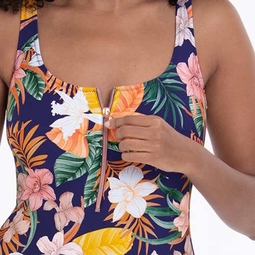 Rosa Faia Swimwear Elouise blue/print bathingsuit