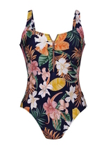 Rosa Faia Swimwear Elouise blue/print bathingsuit
