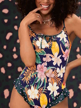 Rosa Faia Swimwear Joni blue/print bathingsuit