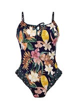 Rosa Faia Swimwear Joni blue/print bathingsuit