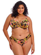 Elomi Swim Tiger Valley black soft-cup bikini bra